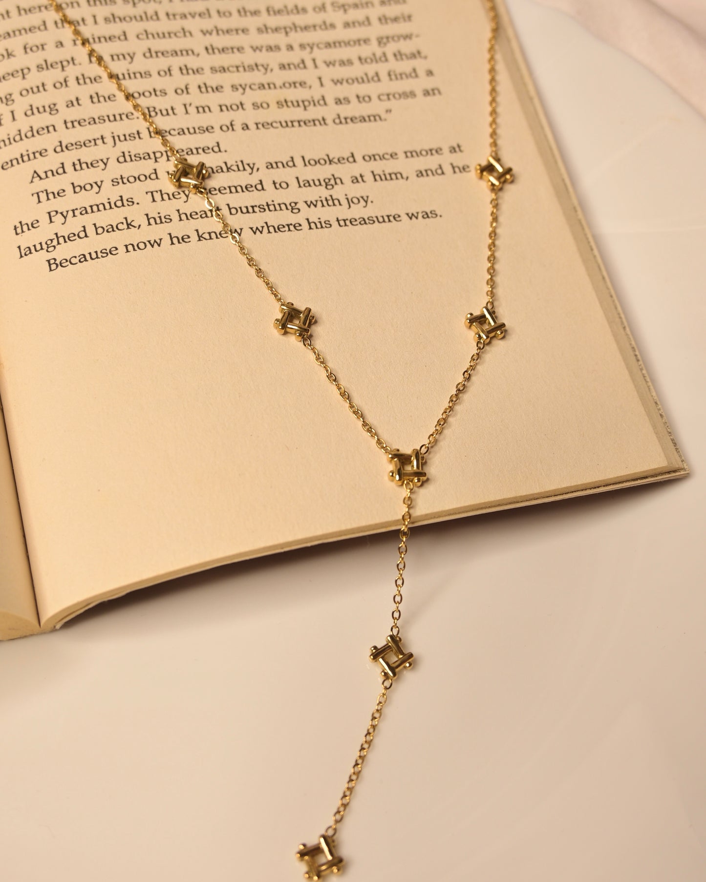 Multi Square Anti Tarnish Necklace