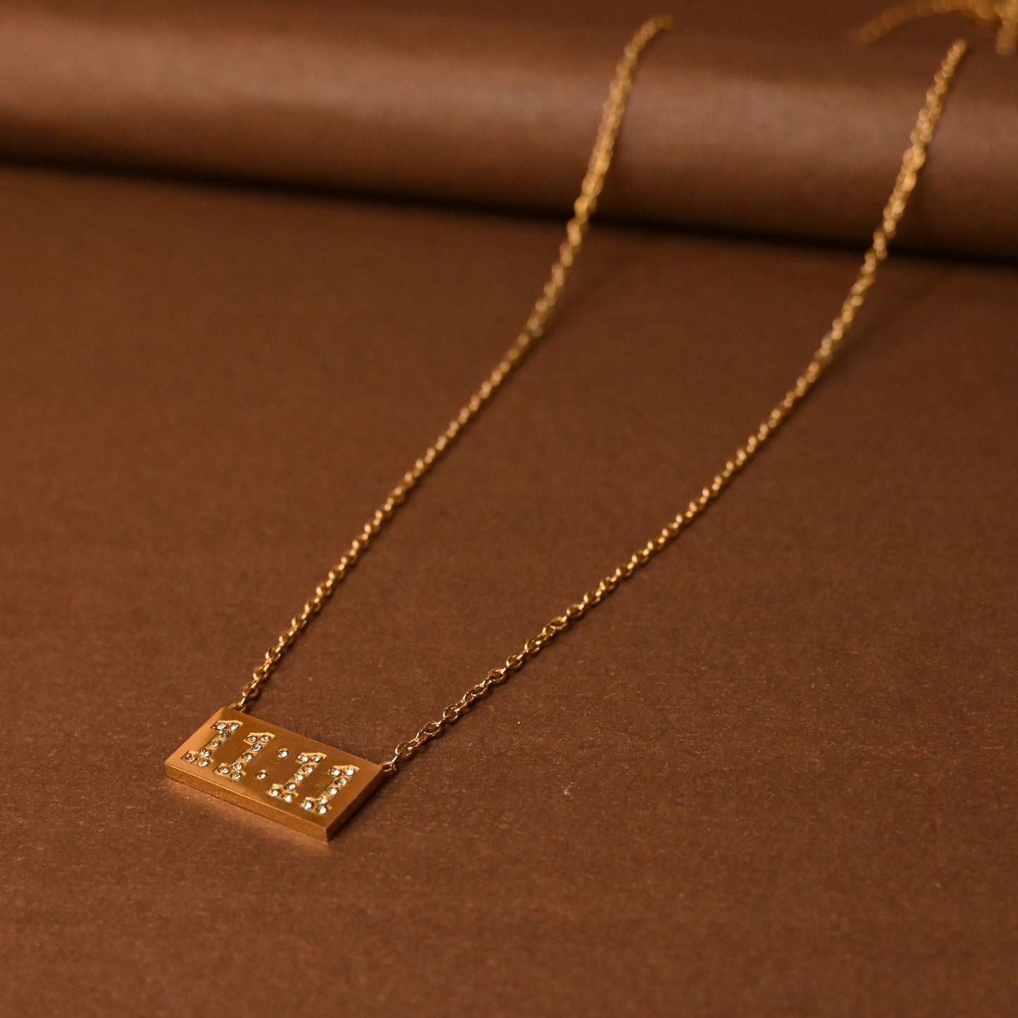 11:11 Studded Anti Tarnish Necklace