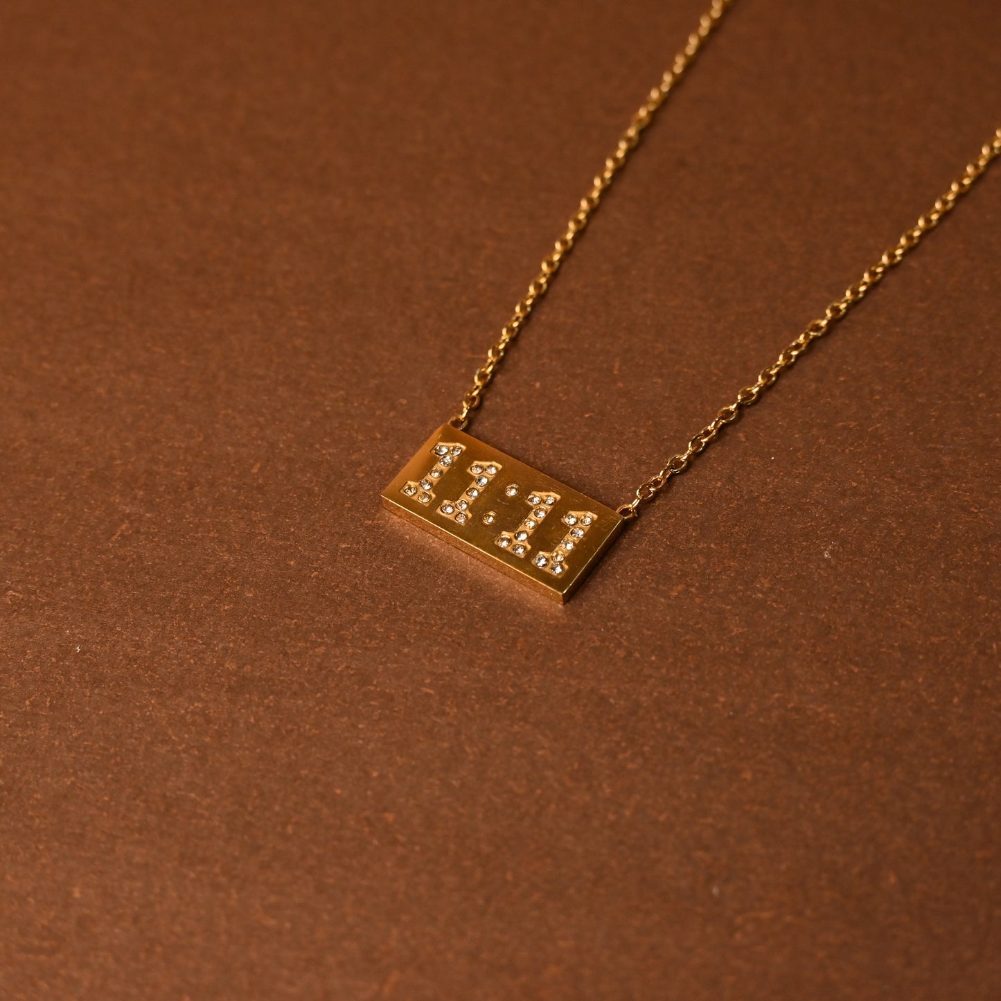 11:11 Studded Anti Tarnish Necklace