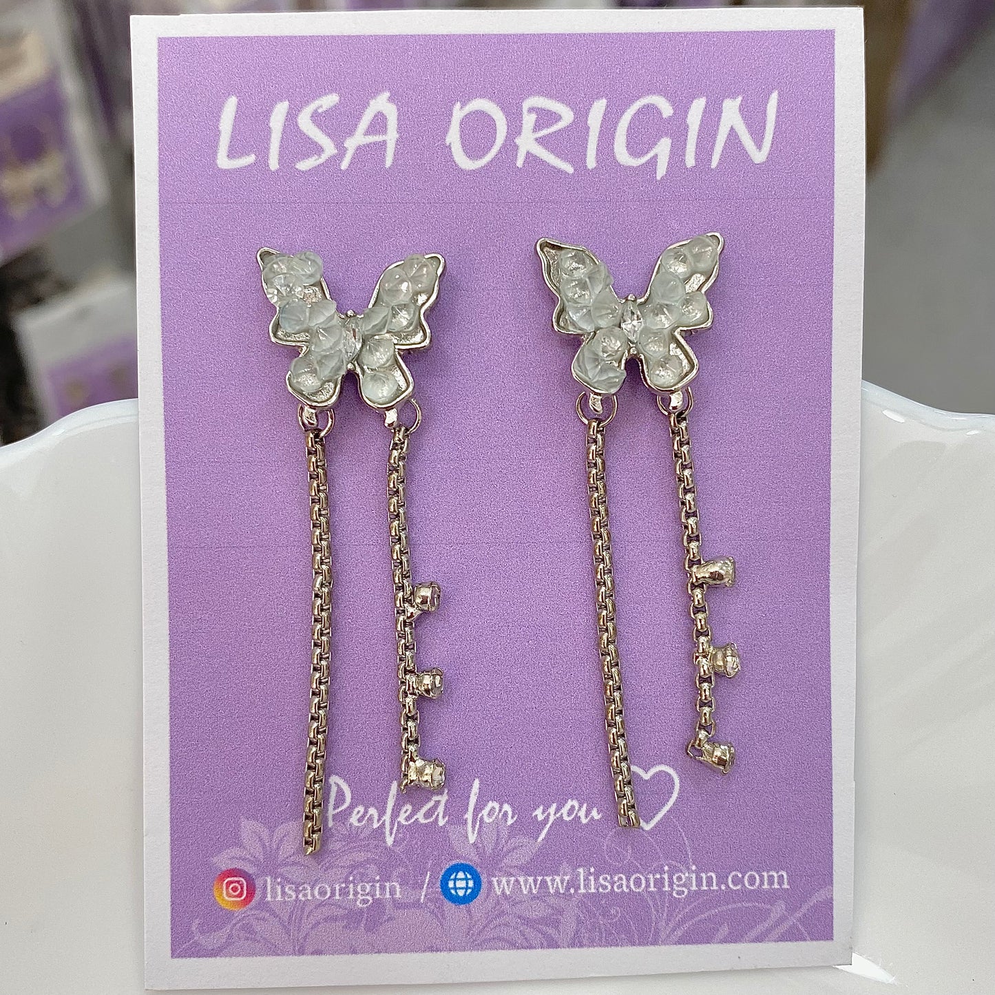 Butterfly Crystal Earrings