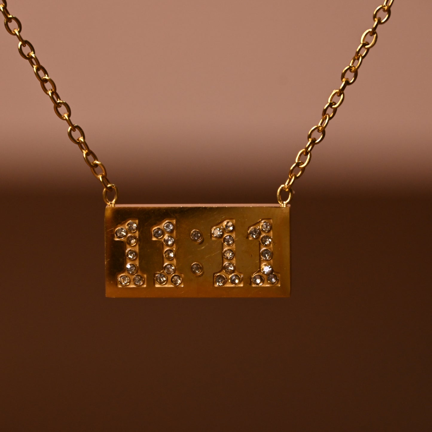 11:11 Studded Anti Tarnish Necklace