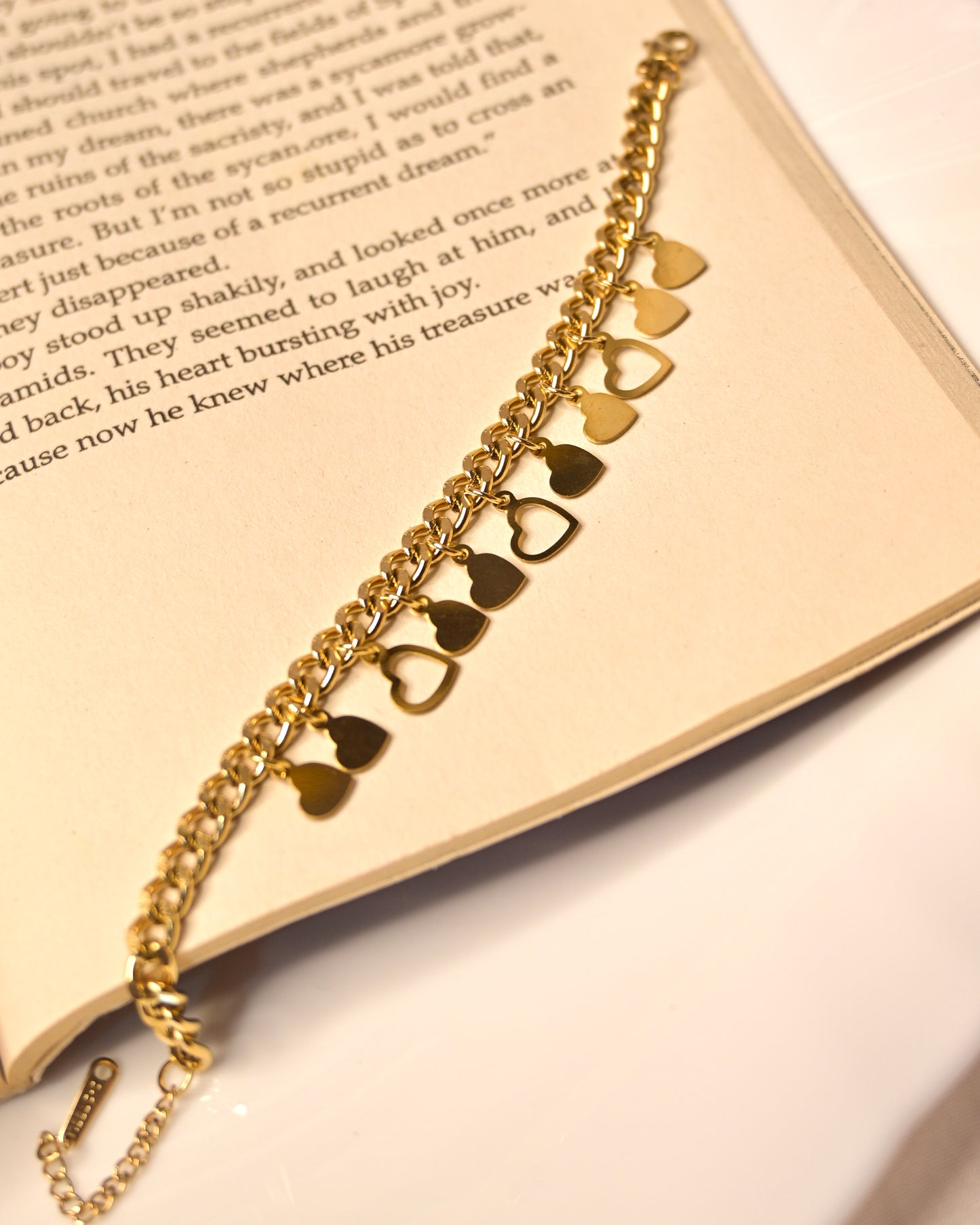 Multi Heart Anti Tarnish Bracelet