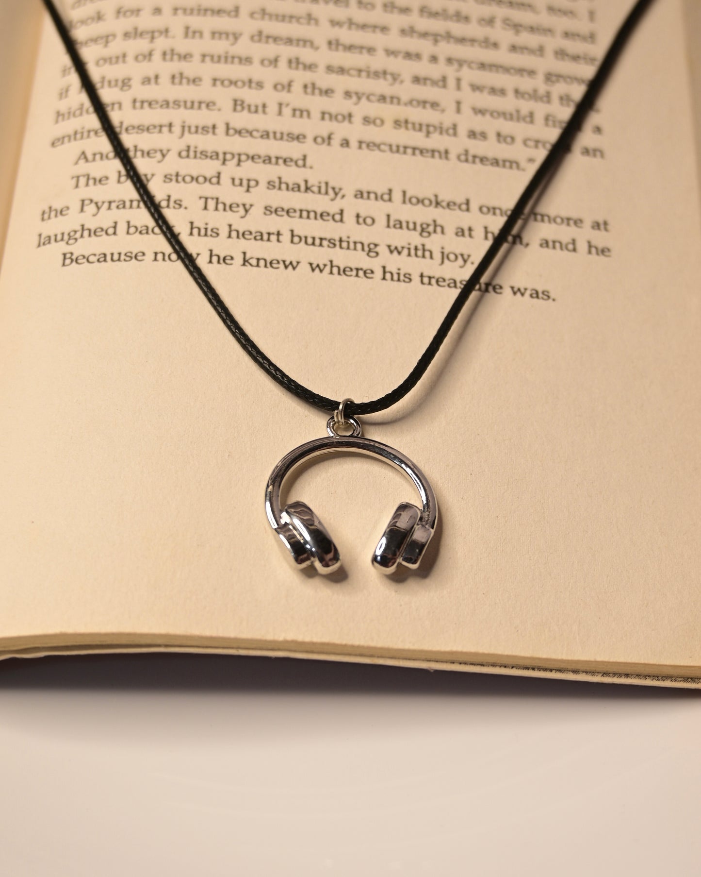 Headphone Leather Cord Necklace