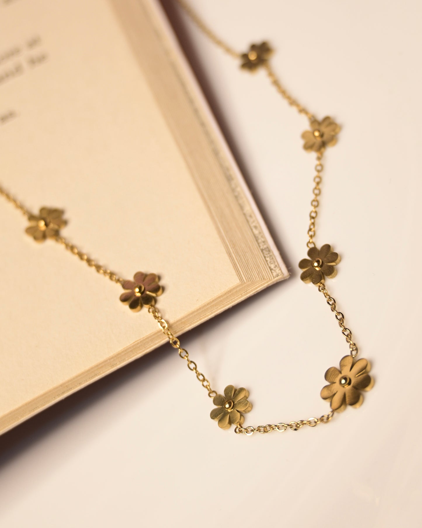 Multi Flower Anti Tarnish Necklace