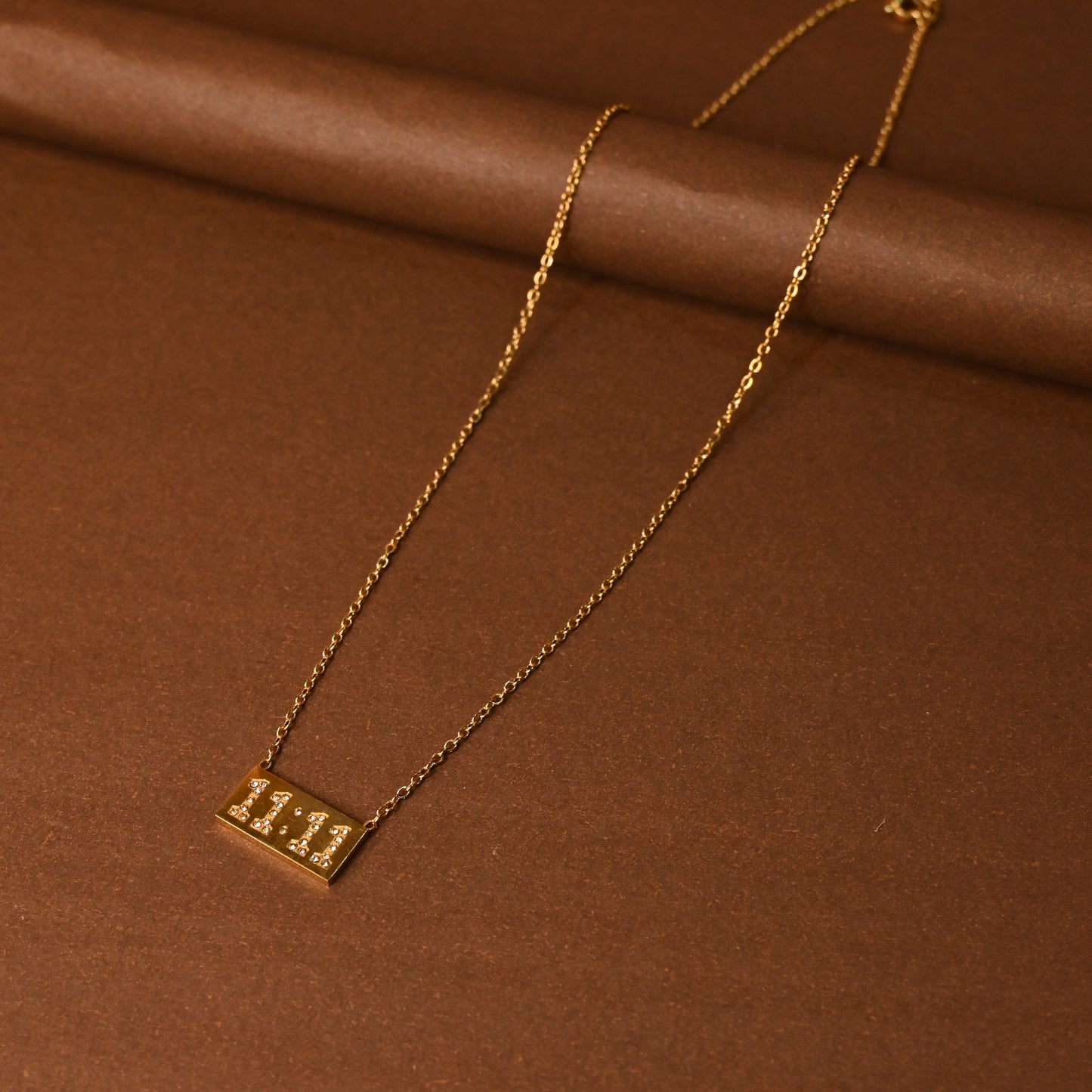 11:11 Studded Anti Tarnish Necklace