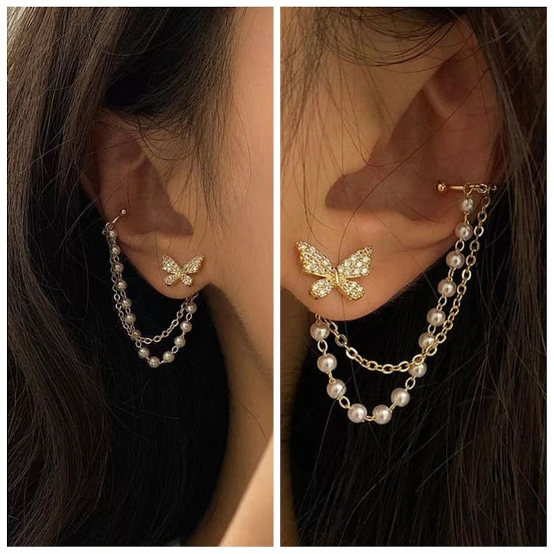 Butterfly Ear cuff earrings - Main Image