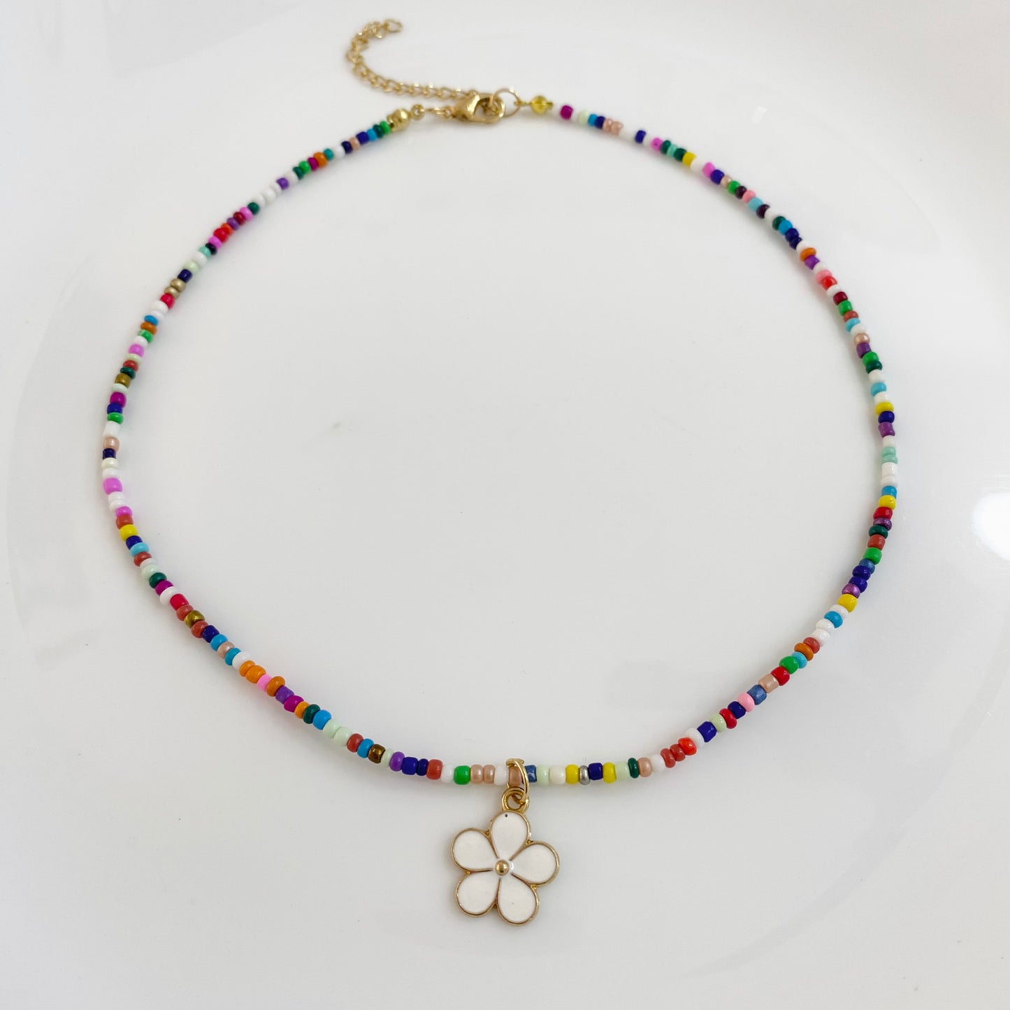 Small Flower beads necklace
