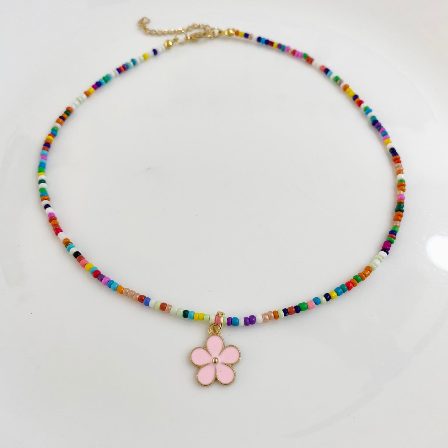 Small Flower beads necklace