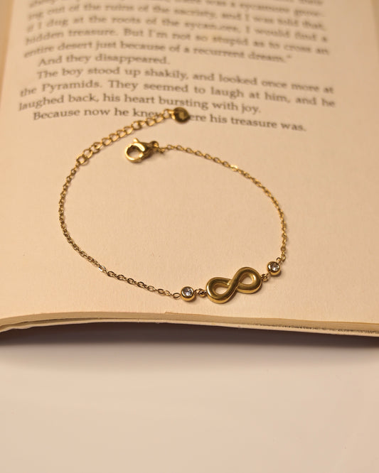 Anti Tarnish Single Infinity Bracelet