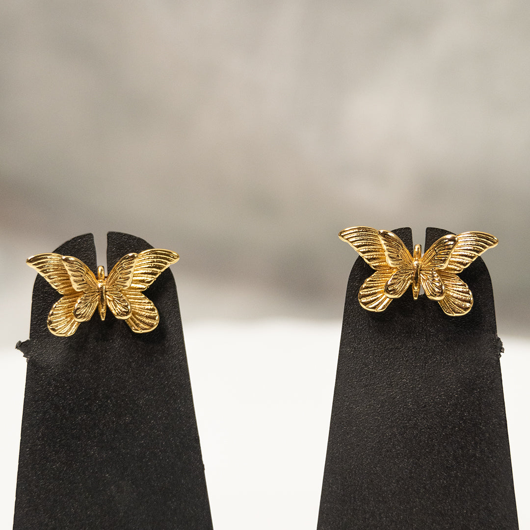 Butterfly stud Anti Tarnish Earrings