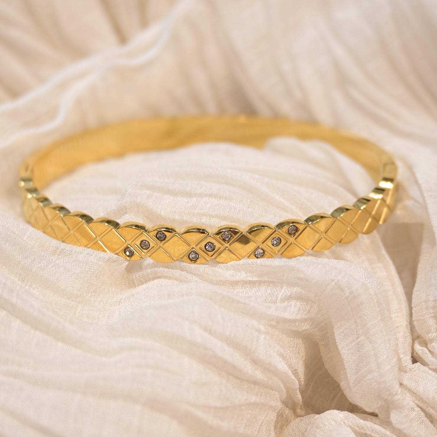 Textured Anti Tarnish Kada