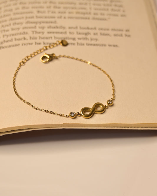 Anti Tarnish Single Infinity Bracelet