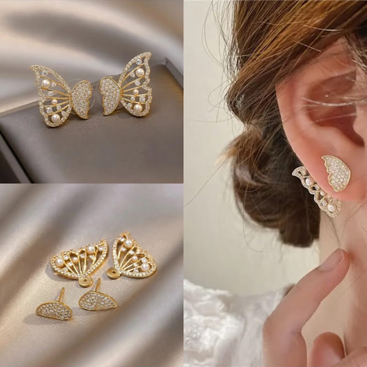 Korean Butterfly Stud Earrings