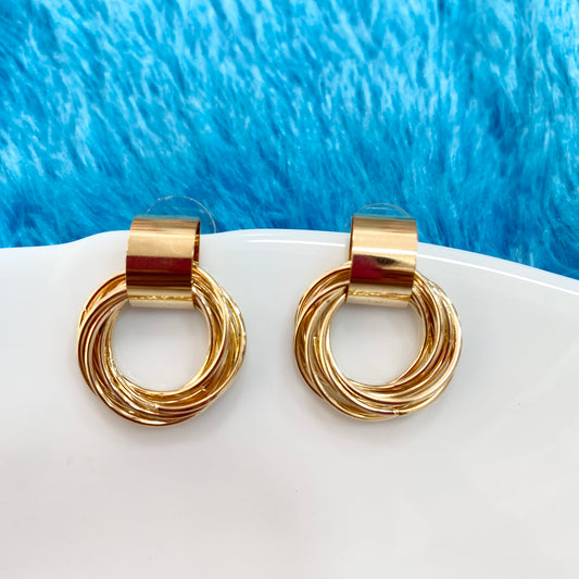 Multi layer Circular Earrings