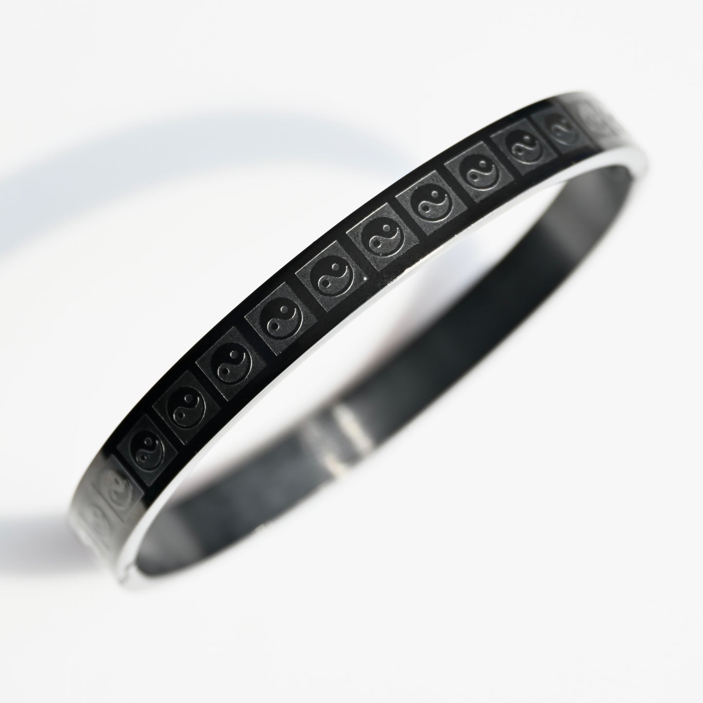 Anti Tarnish Yin Yang Men’s Black Kada