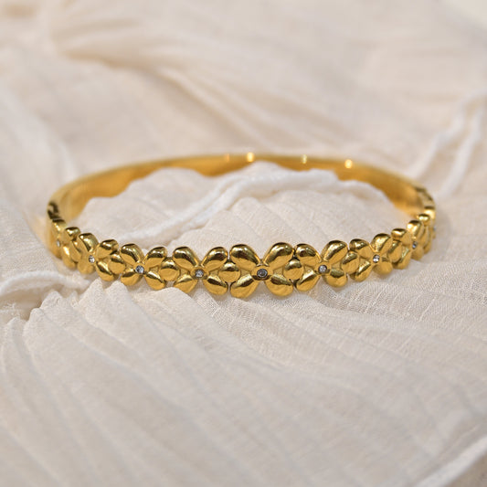 Floral Anti Tarnish Kada