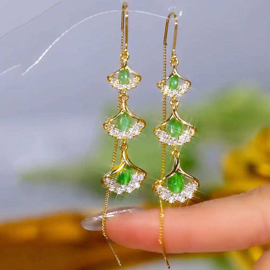 Monalisa Stone Green Earrings