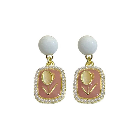 Tulip Square Earrings