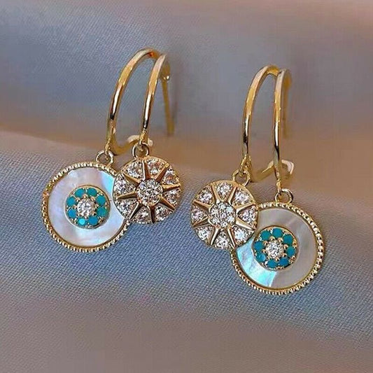 Evil eye Korean earrings