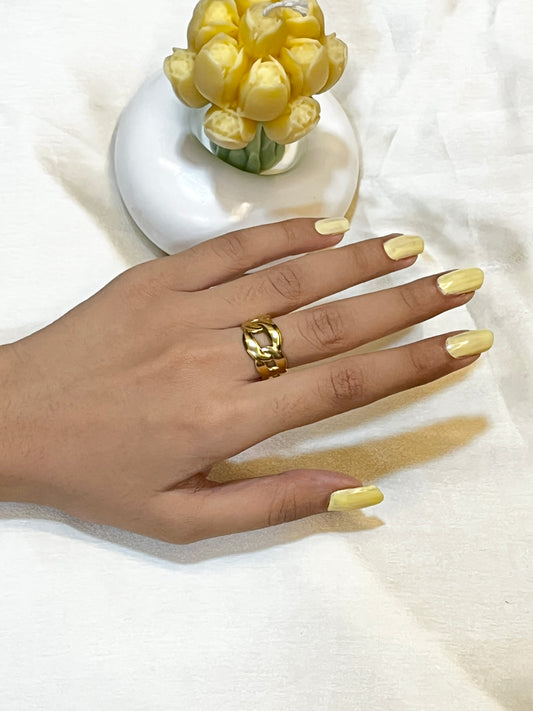 Anti Tarnish Chain Ring
