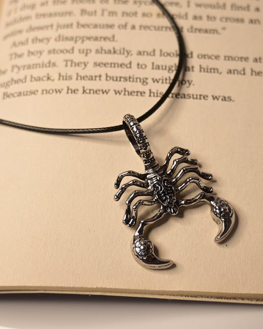 Scorpio Leather Cord Necklace