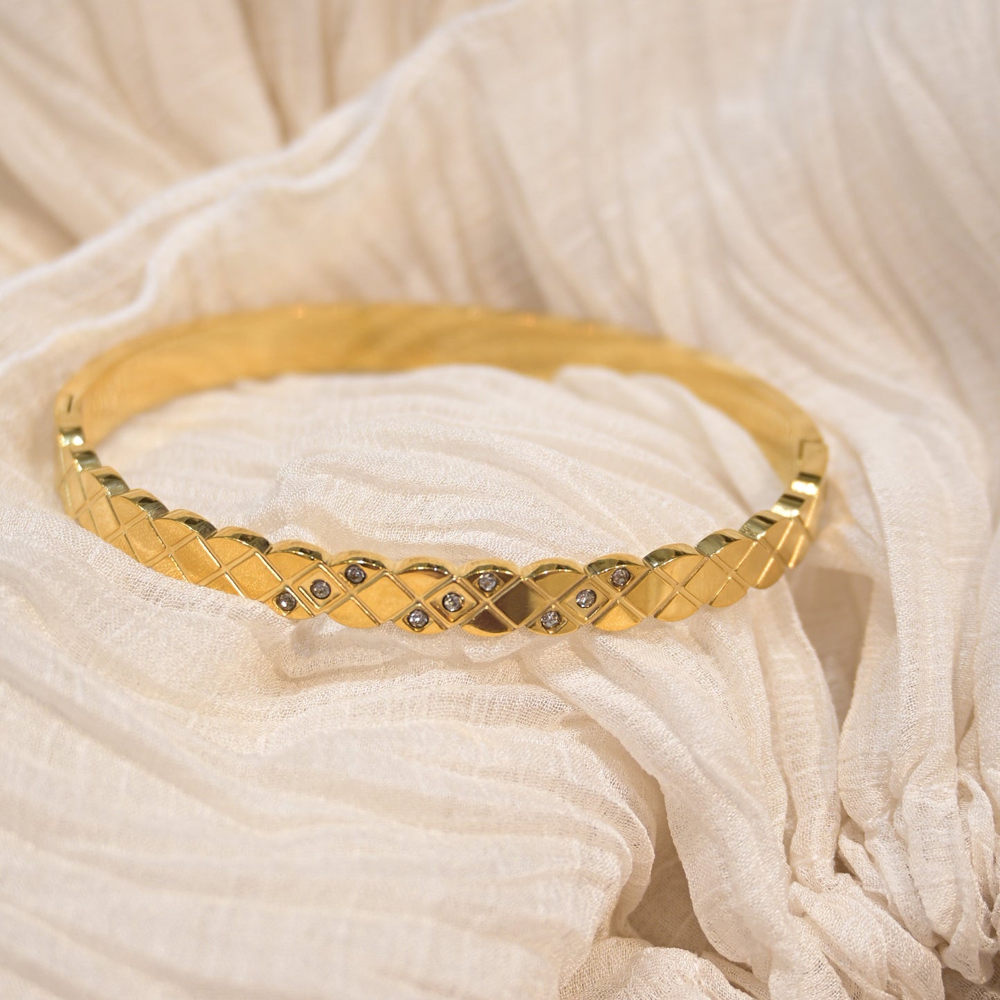 Textured Anti Tarnish Kada