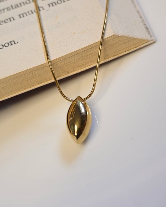 Oval Anti Tarnish Necklace