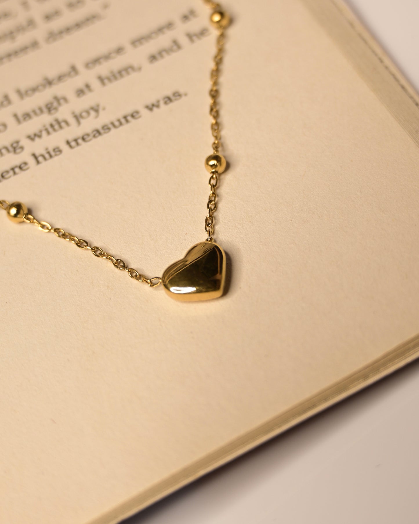 Heart Boll Chain Anti Tarnish Necklace