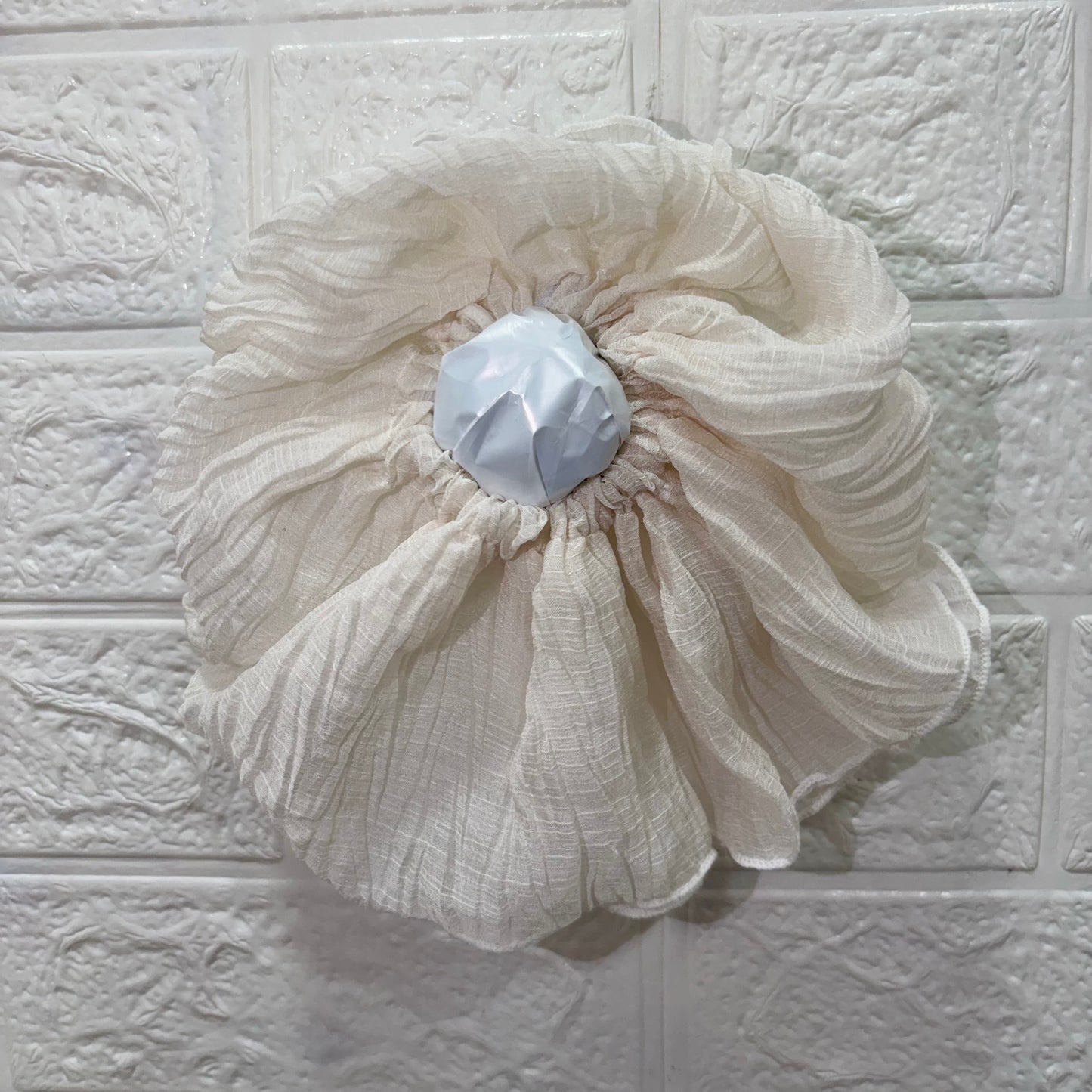 Large Off-white Scrunchie