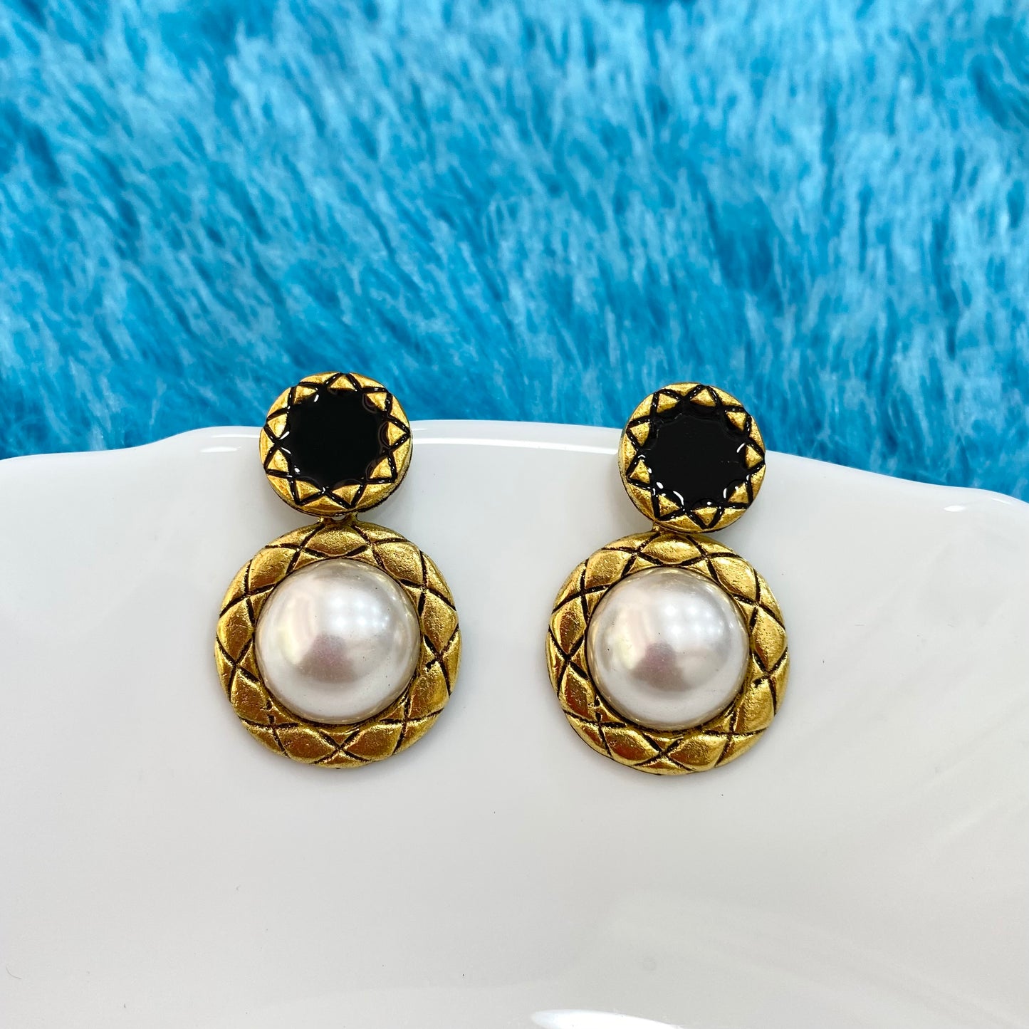 Antique Pearl Drop Earrings