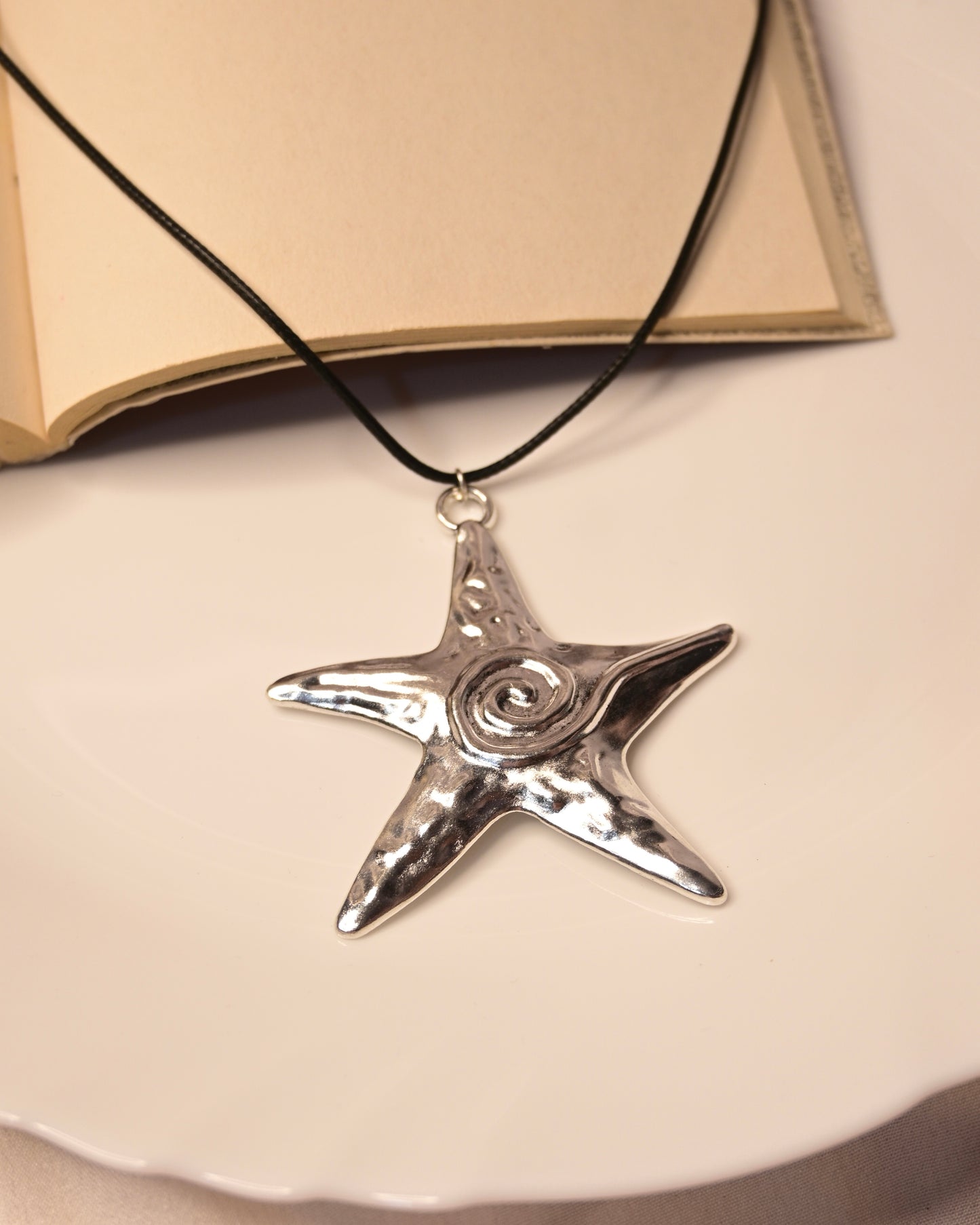 Viral Star Leather Cord Necklace