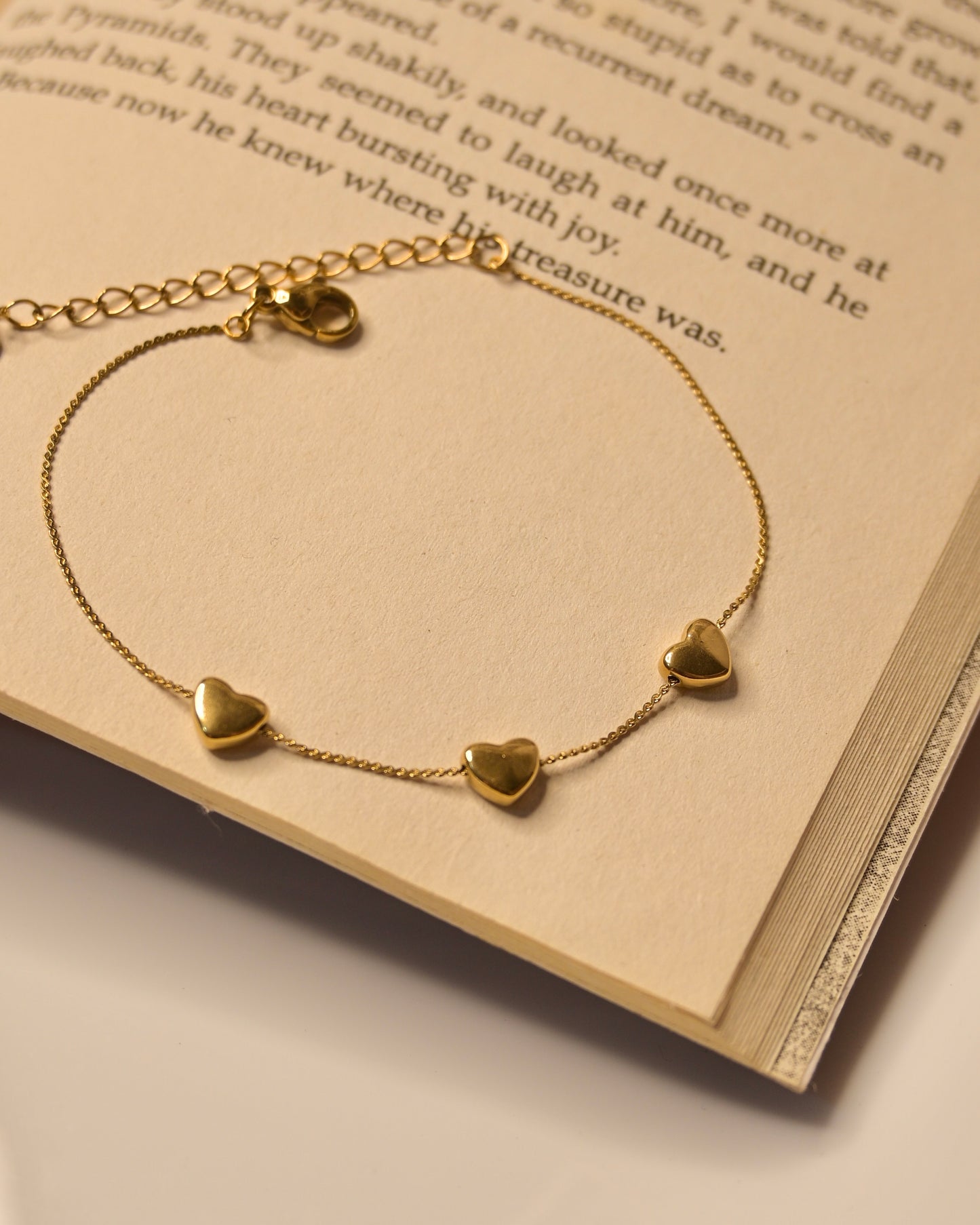 Triple Mini Heart Bracelet