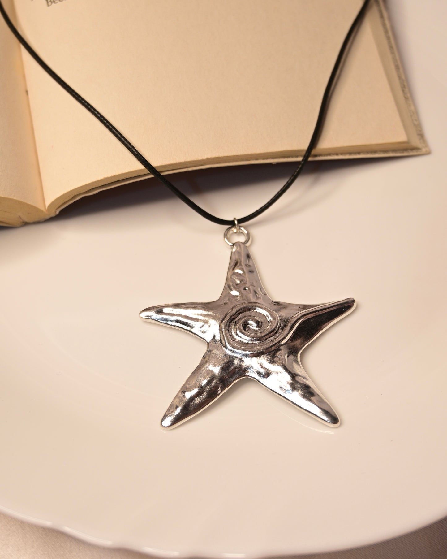 Viral Star Leather Cord Necklace