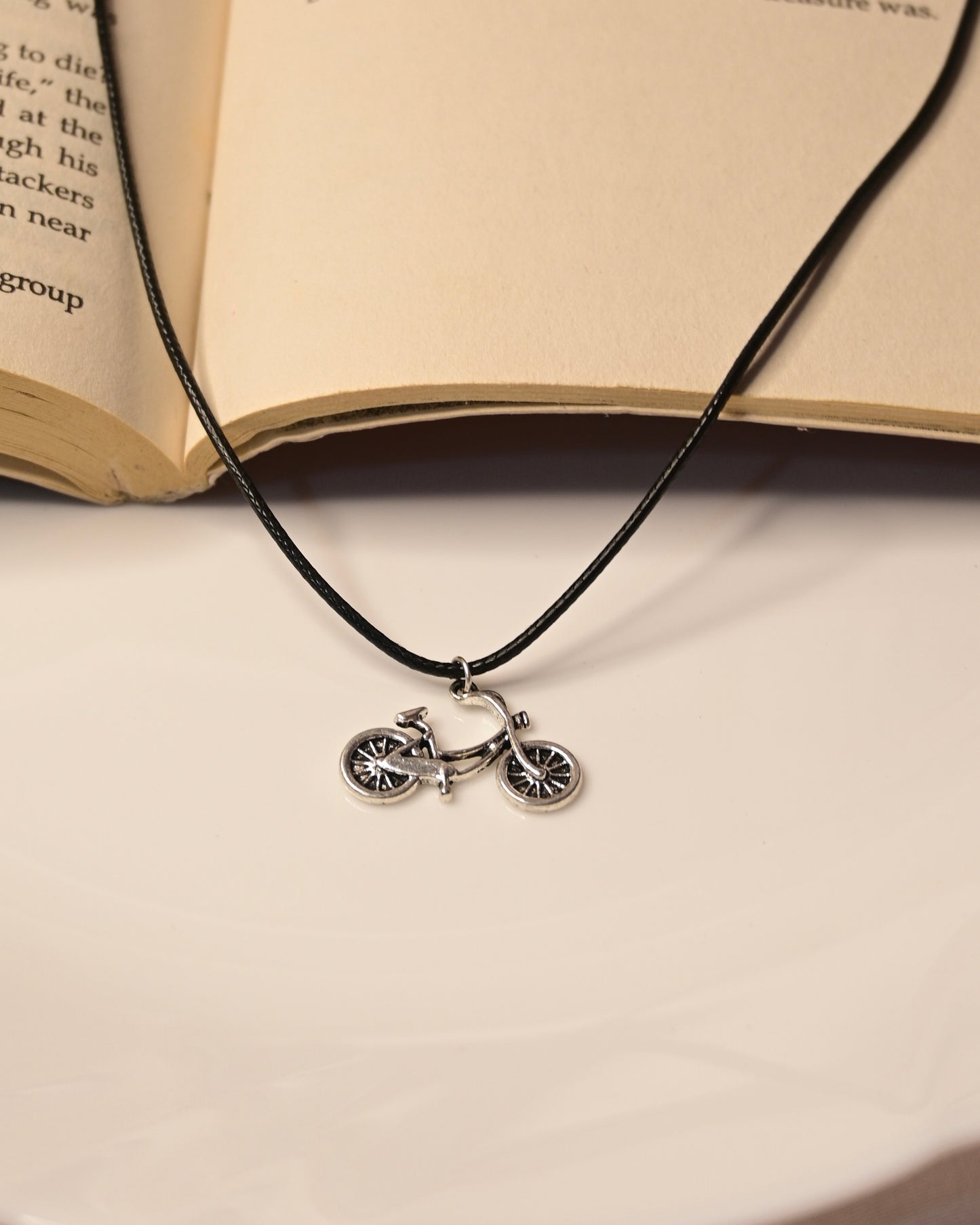 Cycle Leather Cord Necklace