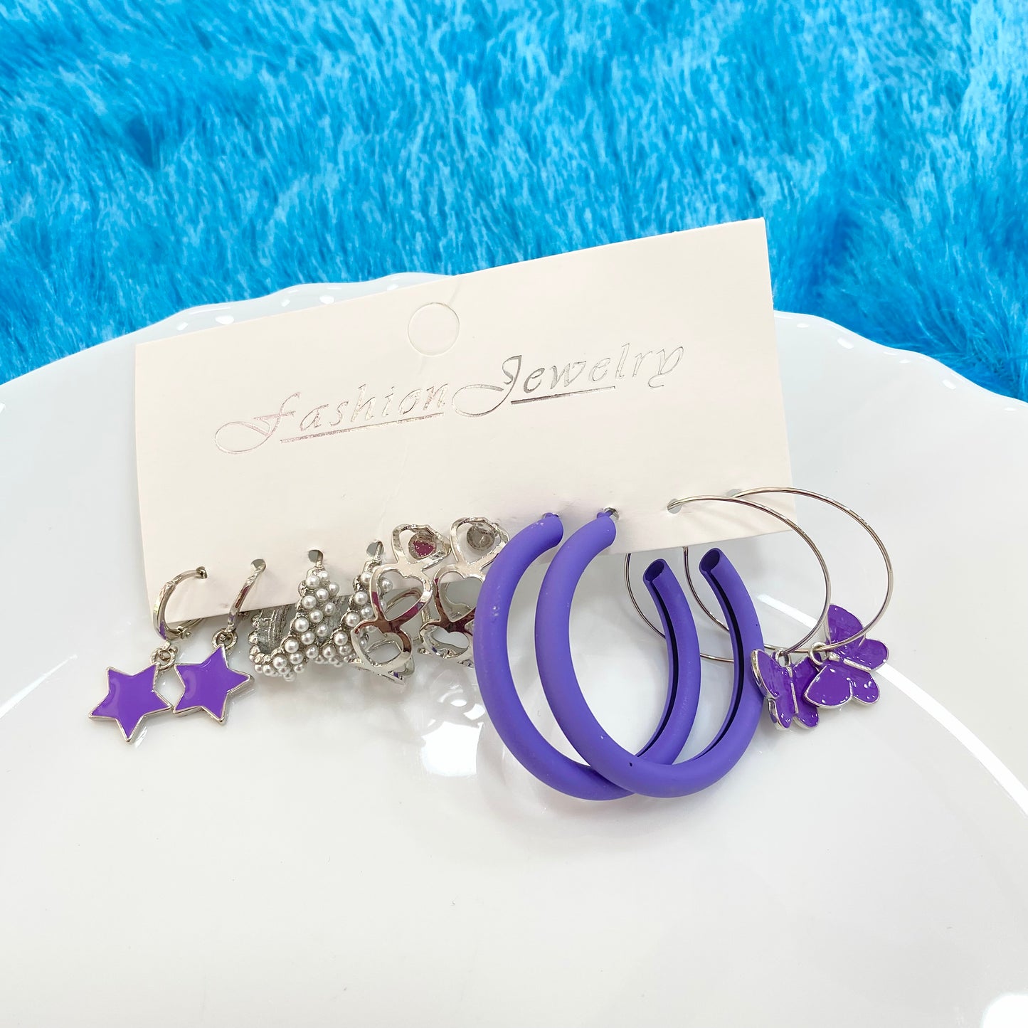 Purple Combo Earrings