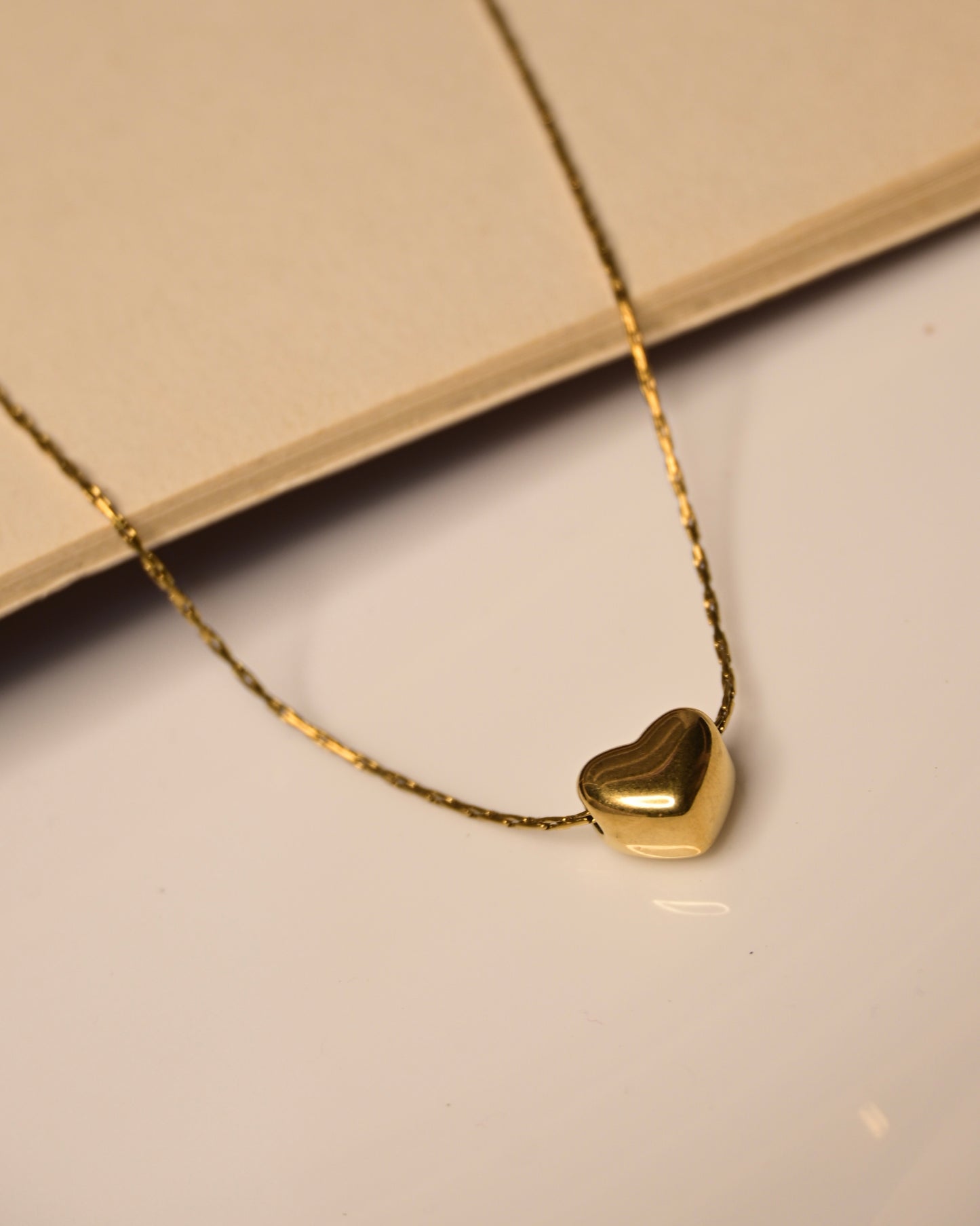 Solid Anti Tarnish Heart Necklace