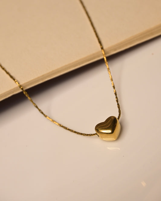 Solid Anti Tarnish Heart Necklace