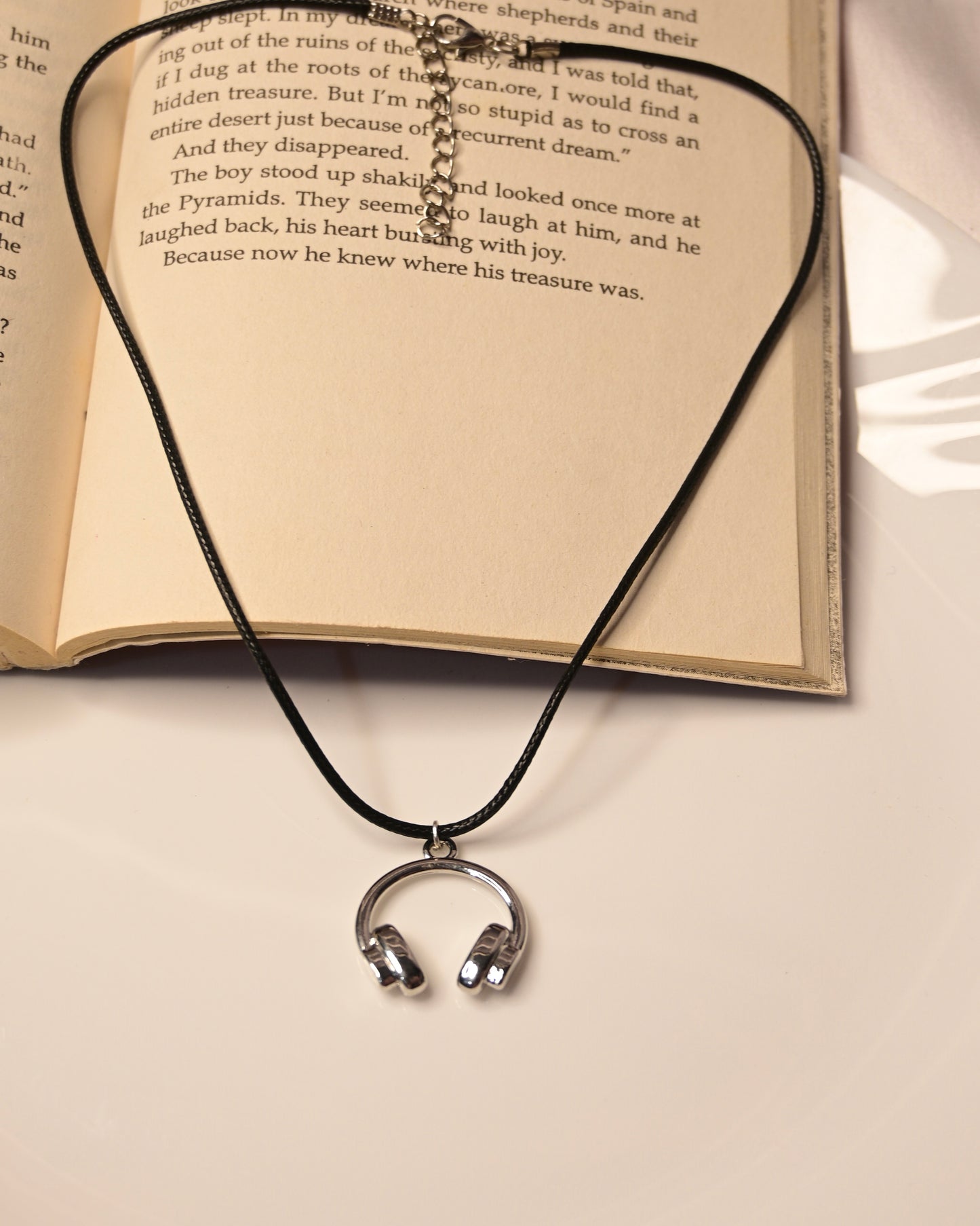 Headphone Leather Cord Necklace