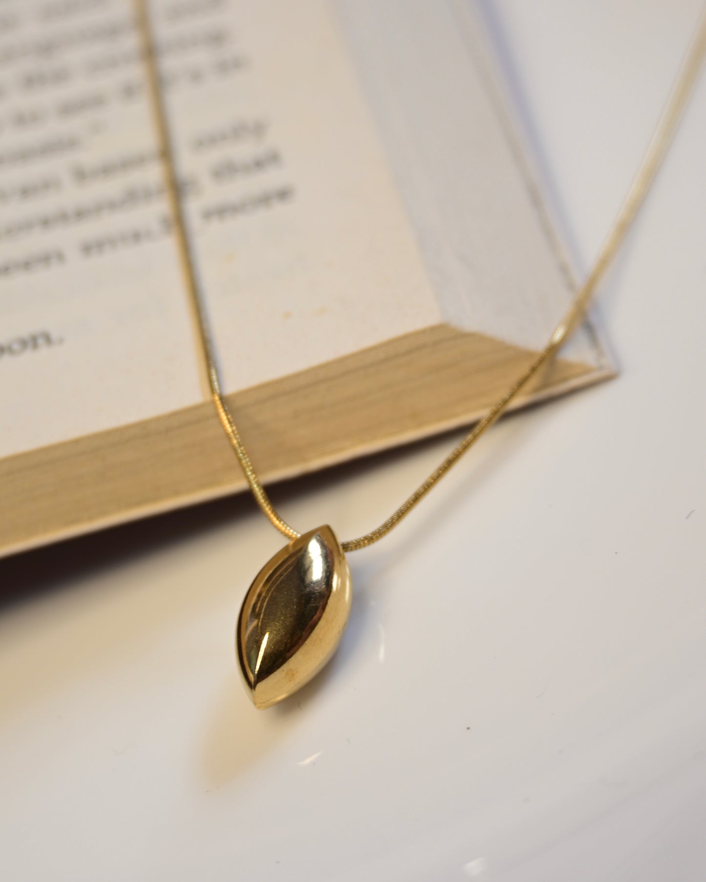 Oval Anti Tarnish Necklace