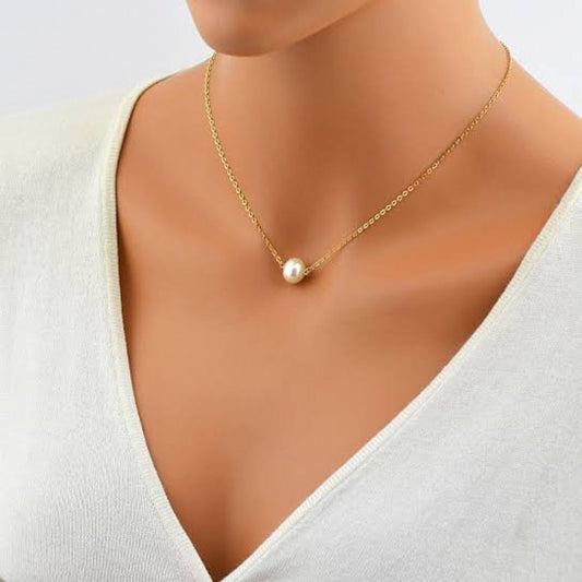 Single Pearl Necklace