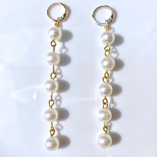 Pearl Long Earrings