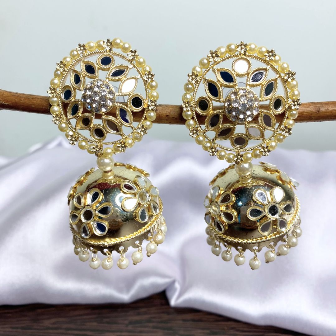 Kundan Mirror Jhumki