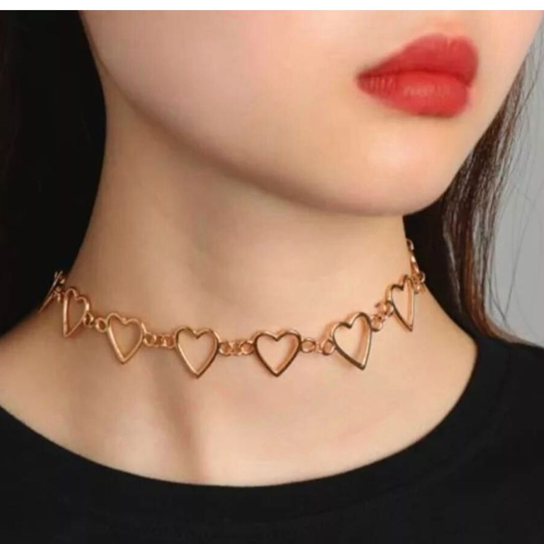 Golden Heart Choker