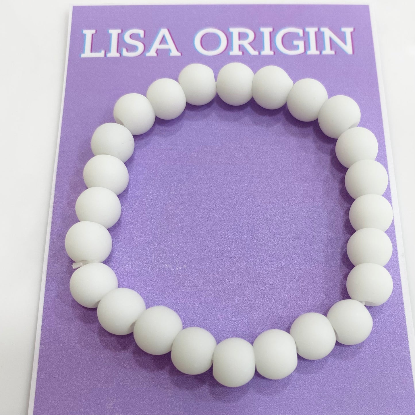 White matte bracelet