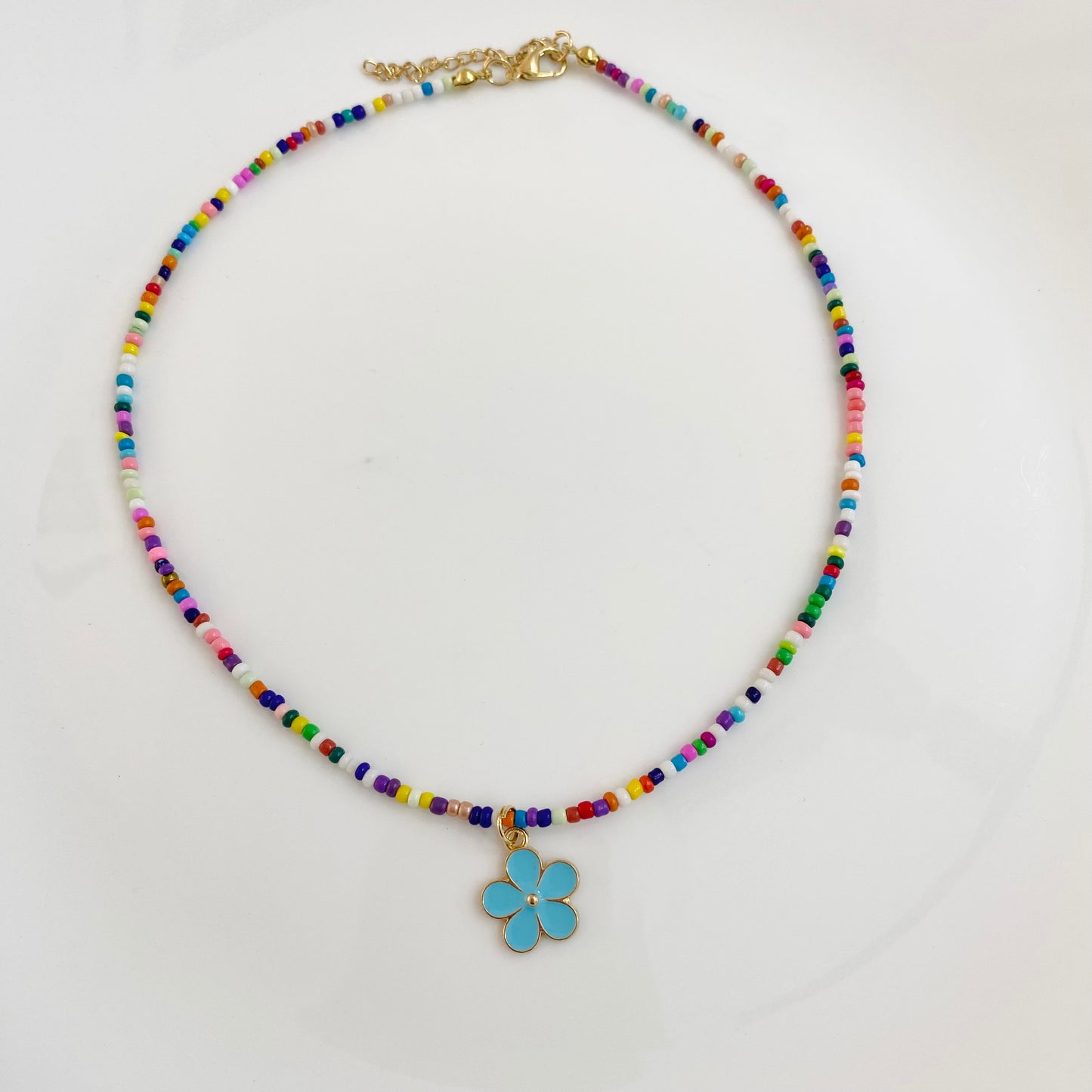 Small Flower beads necklace