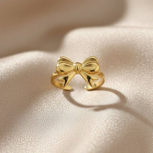 Anti Tarnish Bow Ring